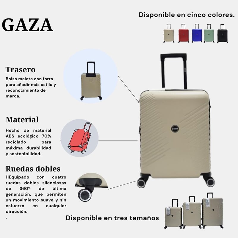 Unik Revolution Gaza Model Kabin Bőrönd Kék 20" Utazási Táska Kerekekkel