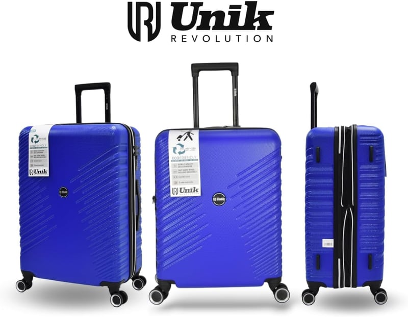 Unik Revolution Gaza Model Kabin Bőrönd Kék 20" Utazási Táska Kerekekkel