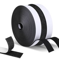 Bandă adezivă cu scai cu două fețe UNINGYI - negru - 2 cm x 10 m 1