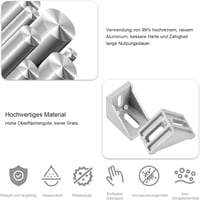 UNINGYI L-uholník 30x30 mm pre hliníkový profil, 90-stupňová rohová spojka, upevňovací materiál z nehrdzavejúcej ocele, stabilná rohová spojka pre 3D tlačiarne, 10 ks 8