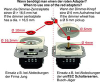 UNITEC LED Fázisszabályozó Dimmer Fehér Kapcsolósorozathoz Busch-Jäger Jung Gira - Phase control 2