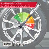 Momentový kľúč Unitec v rozsahu 40-210 Nm, s nadstavcami – model 20809 9