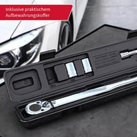 Momentový kľúč Unitec v rozsahu 40-210 Nm, s nadstavcami – model 20809 5