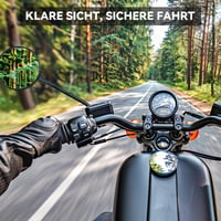 Univerzálne motocyklové spätné zrkadlo s homologizáciou E9, závit M8, 360° otočné okrúhle spätné zrkadlo pre skútre, ATV, štvorkolky, mopedy, čierne, 2 ks 5