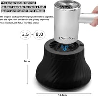 Universal Hajszárító Diffúzor Göndör Hullámos Hajra 1,4-3 Inch Állítható 4
