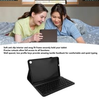 Univerzálne puzdro na tablet s Bluetooth klávesnicou pre Tab M10 Gen 3 10,1", magnetická odnímateľná klávesnica, biela, cestovné puzdro z PU kože, tmavozelená 3