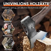 Univinlions 27 cm kézműves hasító fejsze 800g bushcraft camping baltával 2