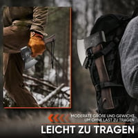 Univinlions 27 cm kézműves hasító fejsze 800g bushcraft camping baltával 6