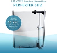 UNIWATER 4db Vízszűrő Patron Jura Kávéfőzőhöz 2009-ig Fehér Patron 6