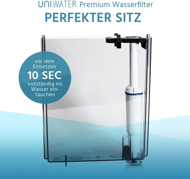 UNIWATER 4db Vízszűrő Patron Jura Kávéfőzőhöz 2009-ig Fehér Patron