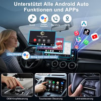 Adaptor wireless Android Auto Uniytriox pentru videoclipuri YouTube și TikTok, comutare rapidă, pentru telefoane cu Android 11 sau o versiune ulterioară 4