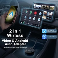 Adaptor wireless Android Auto Uniytriox pentru videoclipuri YouTube și TikTok, comutare rapidă, pentru telefoane cu Android 11 sau o versiune ulterioară 2