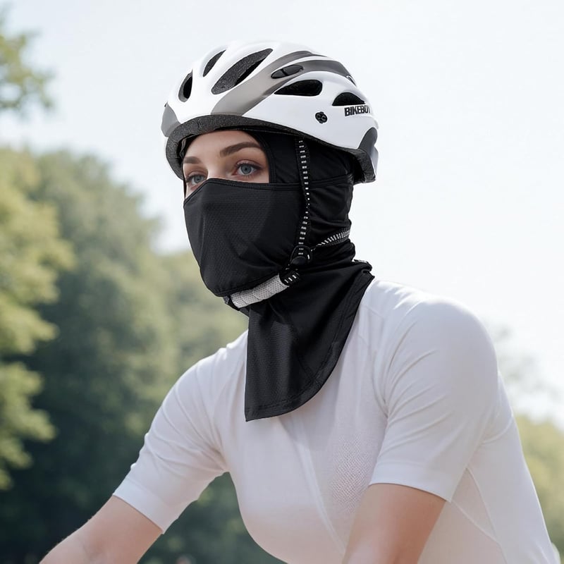 UNNESTAR 2 db Fekete Motoros Balaclava Arcmaszk - Teljes Arcvédelem Férfiaknak Nőknek Lélegző Szélálló Sísapka Kerékpározáshoz