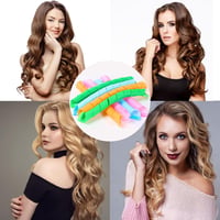 Unnosin 40 db spirál hajcsavaró szett 55 cm, hőmentes göndörítő, 2 db styler horoggal, 4 szín 7