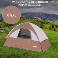 UNP turistický stan pre 2-3 osoby, ultraľahký kupolový stan na turistiku a kempovanie 6