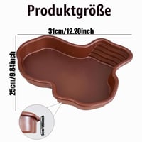 Castron pentru Țestoase Uoimky cu Rampă și Platformă de Plajă, Tăviță de Baie pentru Reptile, Vas pentru Hrană și Apă pentru Țestoase 6