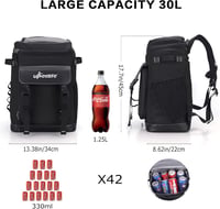 Upeelife 30L hűtő hátizsák piknik takaróval vízálló camping rucksack 2