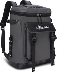UPEELIFE 30L hűtő hátizsák piknik takaróval vízálló camping rucksack - Grey 1
