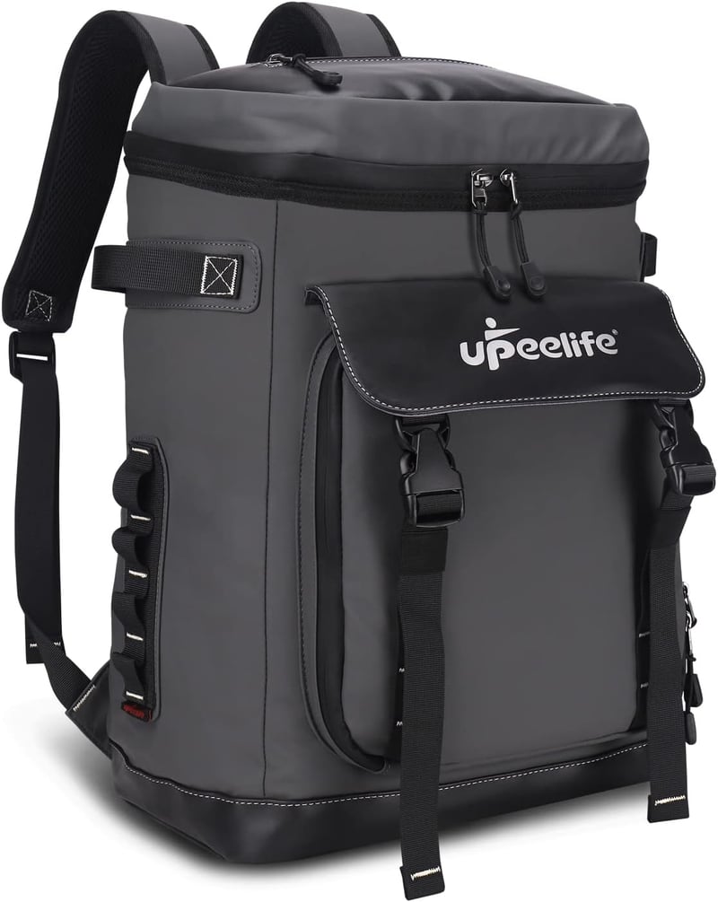 UPEELIFE 30L hűtő hátizsák piknik takaróval vízálló camping rucksack - Grey