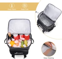 UPEELIFE 30L hűtő hátizsák piknik takaróval vízálló camping rucksack - Grey 2