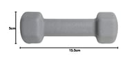 Gantera UPFIT 1 kg – Ganteră din fontă cu mâner lat – Gri – Pentru antrenamente fitness, cardio și forță 7