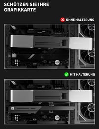 upHere CMGL7K GPU tartókeret - egyes bővítőkártyákhoz 8