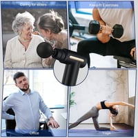 Uplayteck Mini Masszázspisztoly 6 Fokozat 4 Fejjel USB-C Töltéssel Csendes 6