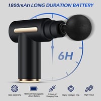 Uplayteck Mini Masszázspisztoly 6 Fokozat 4 Fejjel USB-C Töltéssel Csendes 2