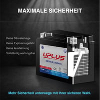 UPLUS YB9-BS/YB9-B Gel akumulator za motocikle 12V 9Ah 180A GEB9-B akumulator za motor 5