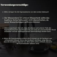 UPOHYEE Espresso kávovar na indukčnú dosku, 10 šálok 450 ml, moka konvička z nehrdzavejúcej ocele 304+430, vrátane odmerky a špongie 6