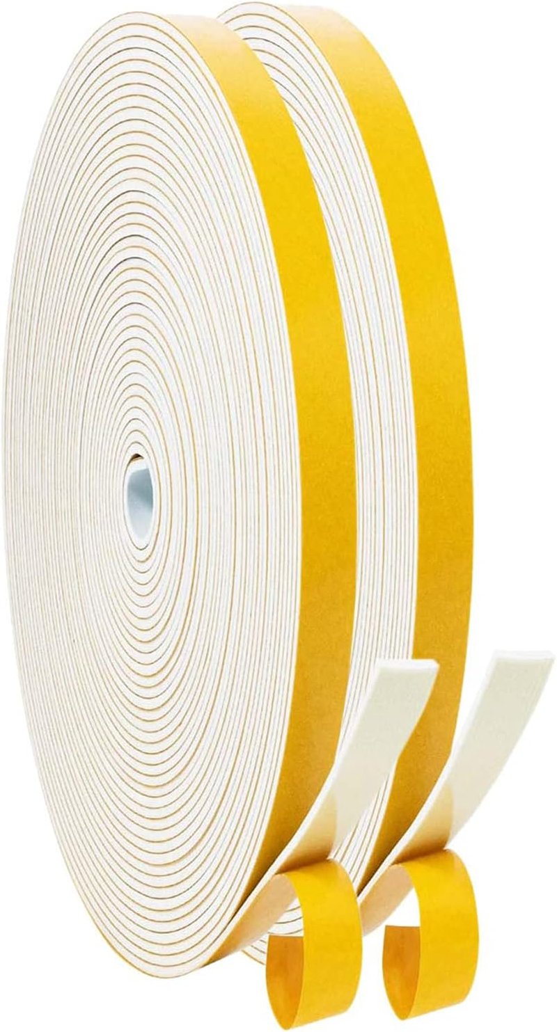 UPSEN öntapadós habszalag tömítőcsík ajtóhoz és ablakhoz - fehér - 6x1,5 mm / 20 m