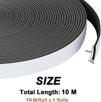 UPSEN Öntapadós Tömítőszalag Ajtóhoz Ablakhoz 12mm x 1.5mm 10m Hangszigetelő Habgumi 2