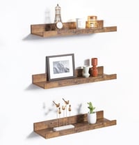 upsimples 3 db Fa Fali Polc 40x13 cm Nappali Hálószoba Konyha Fürdőszoba 1