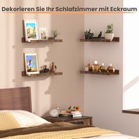 upsimples 3 db Fa Fali Polc 40x13 cm Nappali Hálószoba Konyha Fürdőszoba 4