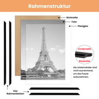 upsimples Okvir za slike 60x90 cm, prirodna boja, set od 3 zidna okvira za fotogaleriju, s trakama za umetanje, horizontalno i vertikalno postavljanje 6