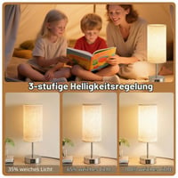 Set 2 lămpi de noptieră cu touch UPXNBOR, lampă de masă reglabilă cu funcție de încărcare 2