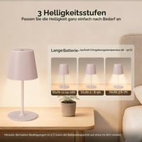 UPXNBOR LED bežična stolna lampa, set od 2 komada, metalna stolna lampa za vanjsku i unutarnju upotrebu 2