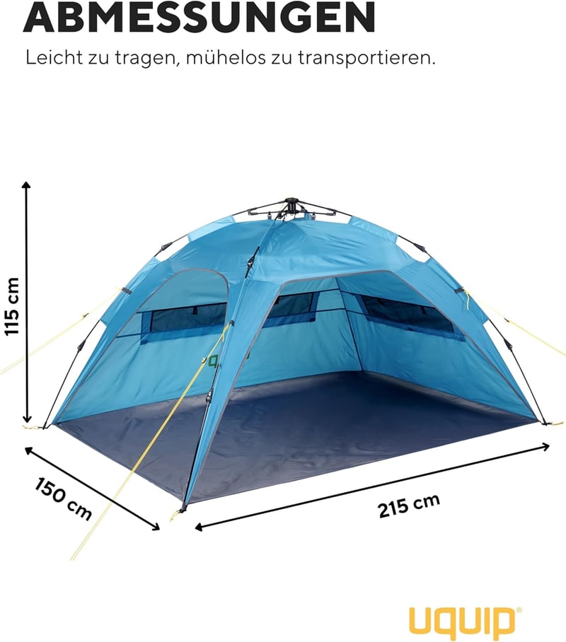 Uquip XL Buzzy Strandtáska UV Védelem 50+ Napvédelem és Szélvédelem
