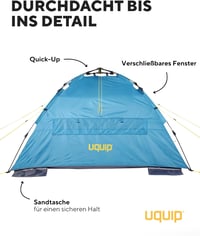 Uquip XL Buzzy Strandtáska UV Védelem 50+ Napvédelem és Szélvédelem 5