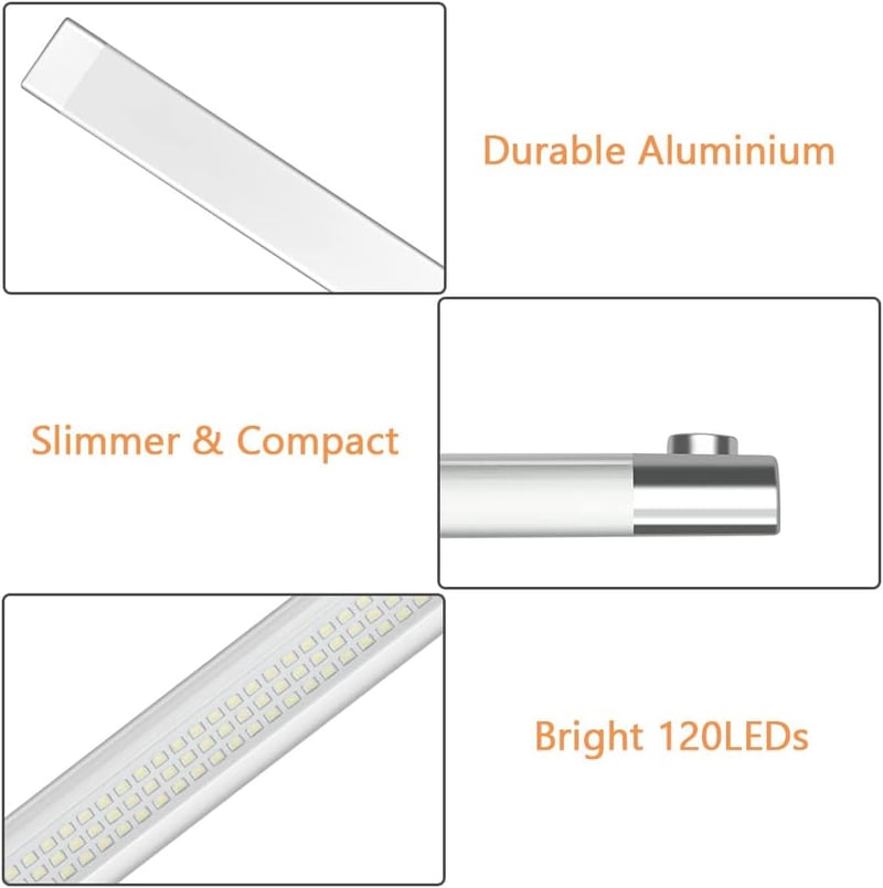 URAQT 120 LED beltéri világítás 8W 12V autó lakóautó konyha fürdőszoba csíkos lámpa kapcsolóval - 30 cm – 120 LEDs (1 Stück)
