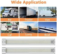 URAQT 120 LED szalag 2db 1600LM 8W 12V autó lakóautó konyha fürdőszoba világítás kapcsolóval 2