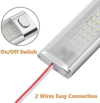 URAQT 120 LED szalag 2db 1600LM 8W 12V autó lakóautó konyha fürdőszoba világítás kapcsolóval 4