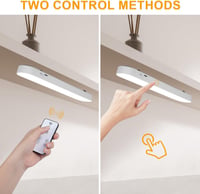 URAQT 26 cm LED szekrénylámpa, 3 módú dimmelhető távirányítós, USB töltős mágneses szalagfény 5
