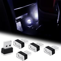 URAQT 5db Mini USB Lámpa Autó Laptop Hangulatvilágítás Légkör Fény 8