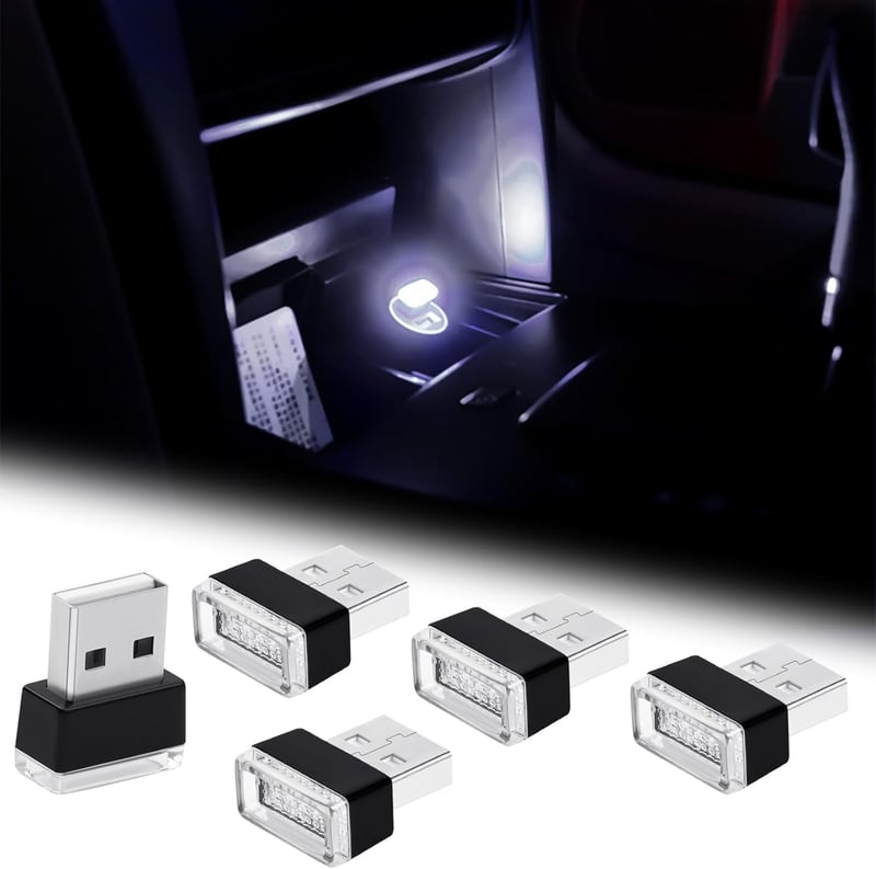URAQT 5db Mini USB Lámpa Autó Laptop Hangulatvilágítás Légkör Fény