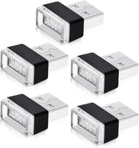URAQT 5db Mini USB Lámpa Autó Laptop Hangulatvilágítás Légkör Fény 1