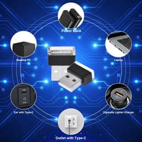 URAQT 5db Mini USB Lámpa Autó Laptop Hangulatvilágítás Légkör Fény 6