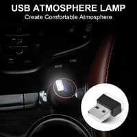 URAQT 5db Mini USB Lámpa Autó Laptop Hangulatvilágítás Légkör Fény 7