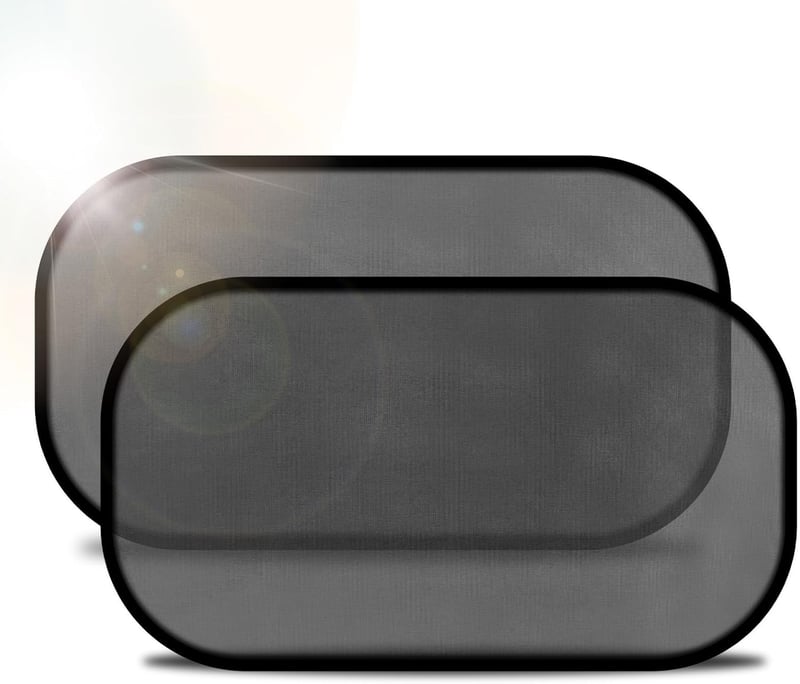 URAQT Autó Napvédő Szett 2db UV Védelemmel 51x31cm Fekete