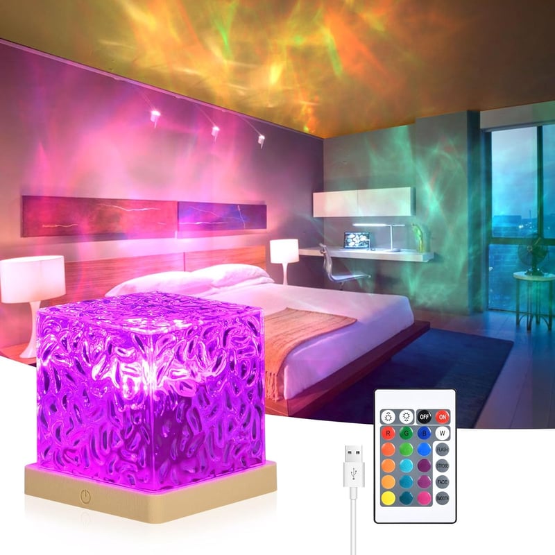 URAQT Csillagos Égbolt Projektor 30 Világítási Mód 16 Szín LED Éjszakai Fény Távirányító - 16colours